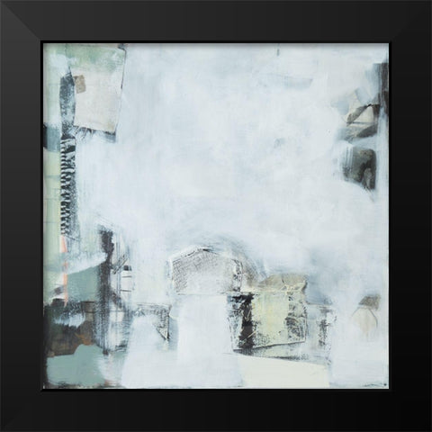 Shades of Grey Black Modern Wood Framed Art Print by Marie, Susanne