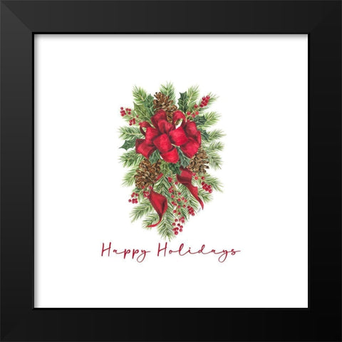 Home for the Holidays icon XII-Swag Black Modern Wood Framed Art Print by Reed, Tara