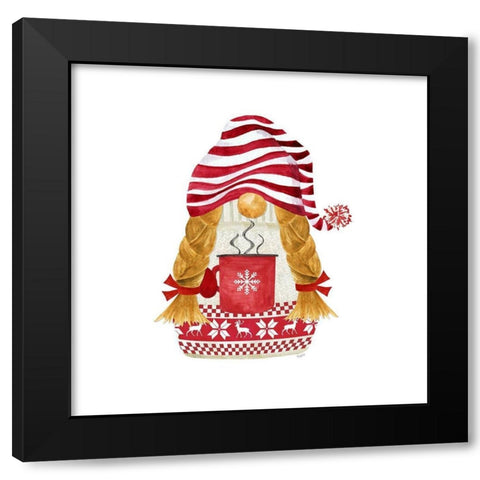 Nordic Gnomes I Black Modern Wood Framed Art Print with Double Matting by Reed, Tara