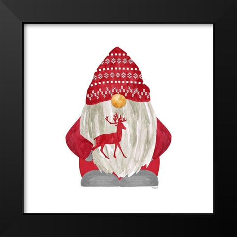 Nordic Gnomes III Black Modern Wood Framed Art Print by Reed, Tara