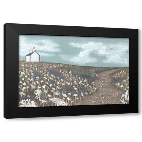 Church on the Hill Black Modern Wood Framed Art Print by Bryan, Kathleen
