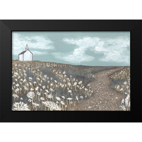 Church on the Hill Black Modern Wood Framed Art Print by Bryan, Kathleen