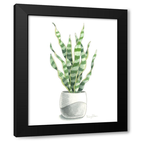Potted Exotics I Black Modern Wood Framed Art Print with Double Matting by Wilson, Kelsey