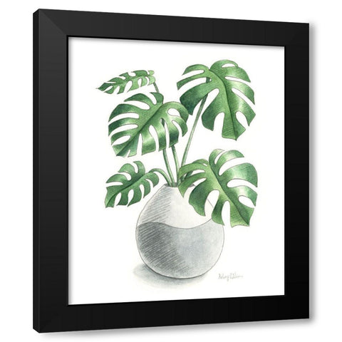 Potted Exotics II Black Modern Wood Framed Art Print with Double Matting by Wilson, Kelsey