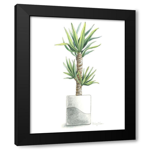 Potted Exotics III Black Modern Wood Framed Art Print by Wilson, Kelsey