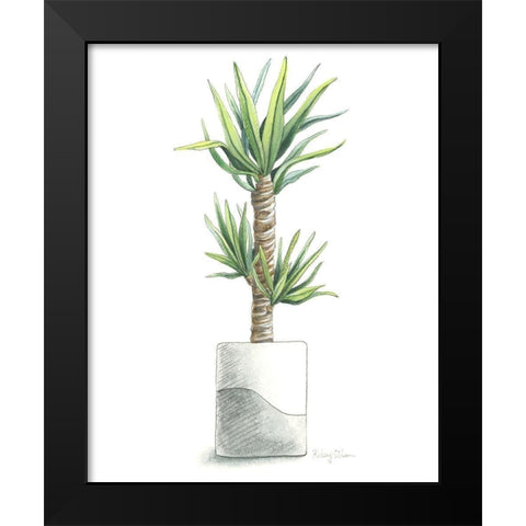 Potted Exotics III Black Modern Wood Framed Art Print by Wilson, Kelsey