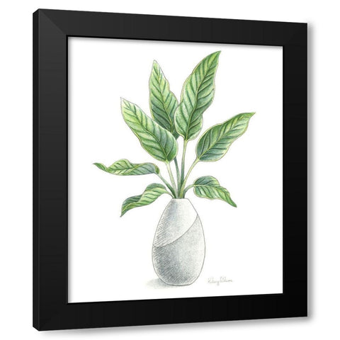Potted Exotics IV Black Modern Wood Framed Art Print by Wilson, Kelsey