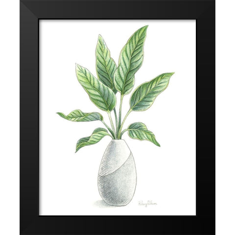 Potted Exotics IV Black Modern Wood Framed Art Print by Wilson, Kelsey