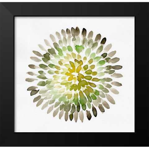 Burst Abstract I Black Modern Wood Framed Art Print by Chapman, Marcy