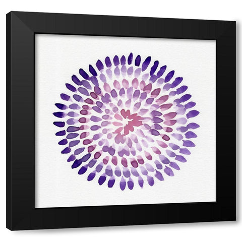 Burst Abstract IV Black Modern Wood Framed Art Print by Chapman, Marcy