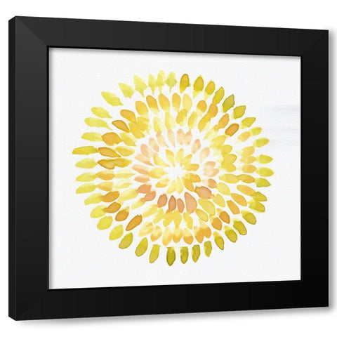 Burst Abstract V Black Modern Wood Framed Art Print with Double Matting by Chapman, Marcy