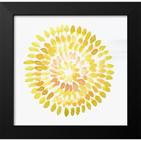 Burst Abstract V Black Modern Wood Framed Art Print by Chapman, Marcy