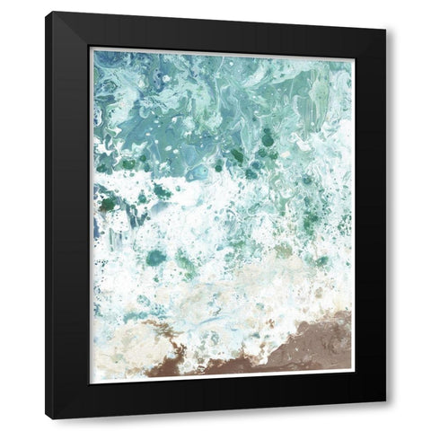 Ocean Tide abstract II Black Modern Wood Framed Art Print by Chapman, Marcy