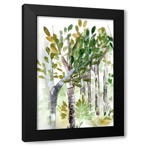 Birch Forest I Black Modern Wood Framed Art Print with Double Matting by Chapman, Marcy
