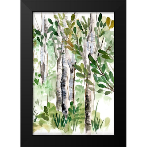 Birch Forest II Black Modern Wood Framed Art Print by Chapman, Marcy