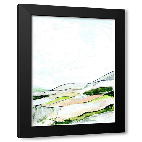 Minimal Landscape green II Black Modern Wood Framed Art Print by Chapman, Marcy