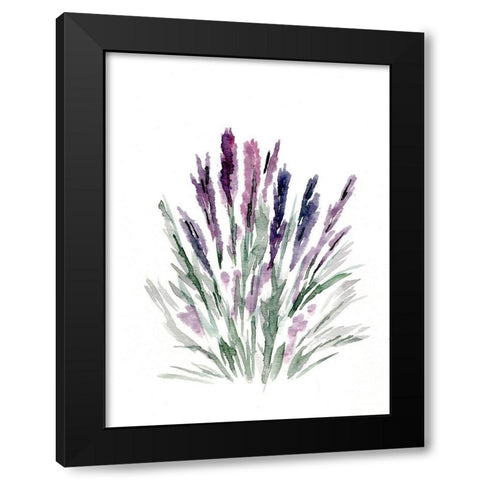 Lavender Black Modern Wood Framed Art Print with Double Matting by Chapman, Marcy