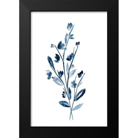 Farmhouse Blossom Branches blue Black Modern Wood Framed Art Print by Chapman, Marcy