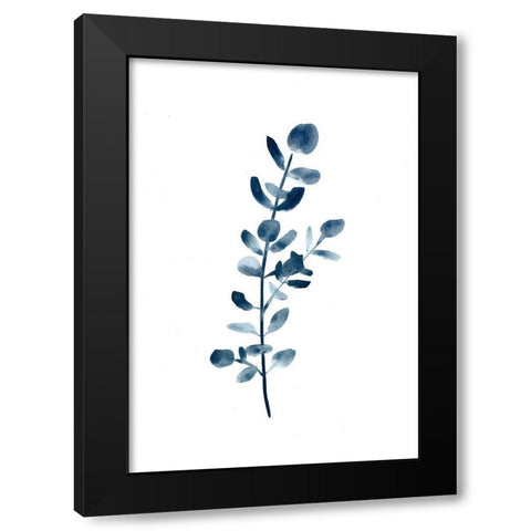 Farmhouse Eucalyptus blue Black Modern Wood Framed Art Print with Double Matting by Chapman, Marcy