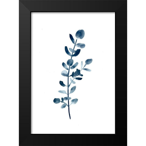 Farmhouse Eucalyptus blue Black Modern Wood Framed Art Print by Chapman, Marcy