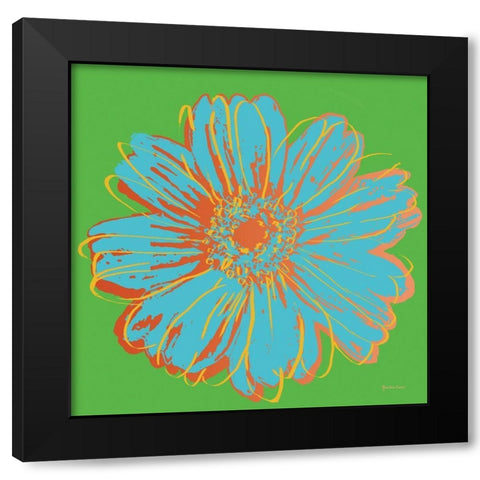 Flower Pop Art II Black Modern Wood Framed Art Print by Cusson, Marie Elaine