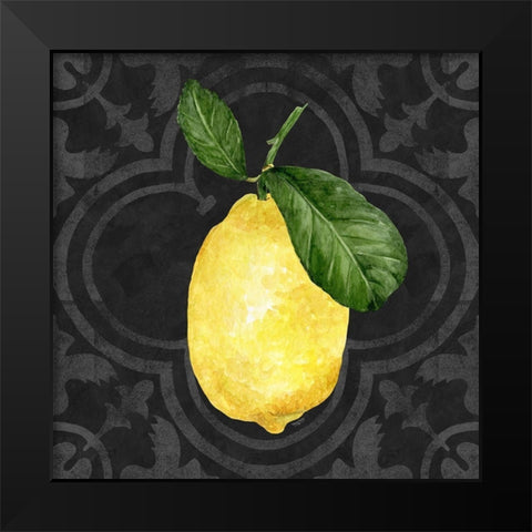 Live with Zest II Black Modern Wood Framed Art Print by Reed, Tara