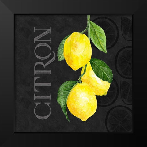 Live with Zest V Black Modern Wood Framed Art Print by Reed, Tara