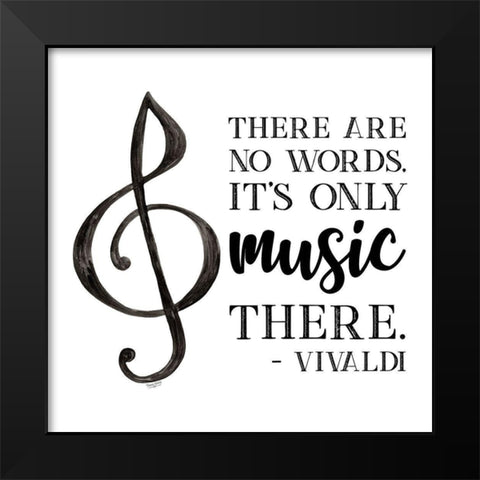 Moved by Music III-Vivaldi Black Modern Wood Framed Art Print by Reed, Tara