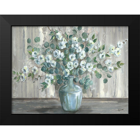 Apple Blossom Jug Black Modern Wood Framed Art Print by Tre Sorelle Studios