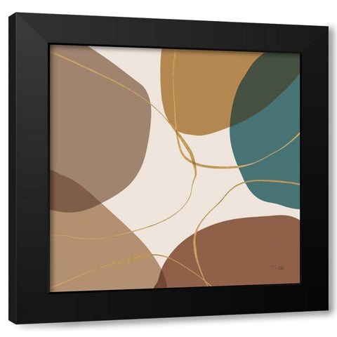 Down  to Earth earthy IV Black Modern Wood Framed Art Print with Double Matting by PELA