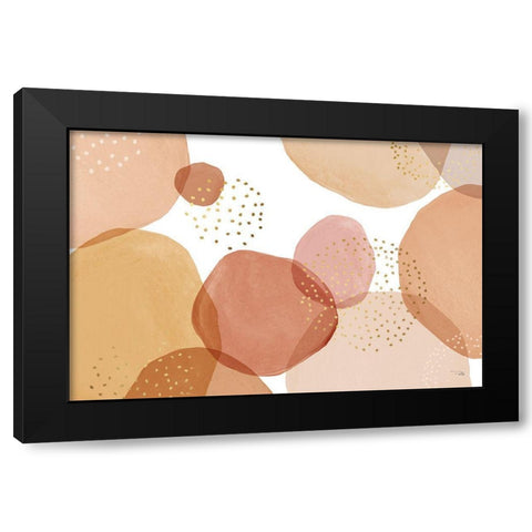 Pebbles  I Black Modern Wood Framed Art Print with Double Matting by PELA