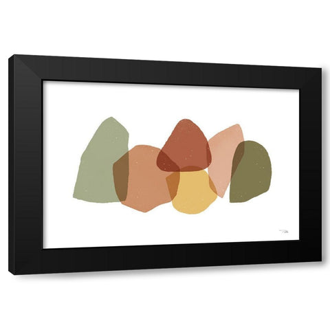 Pieces  by Pieces I Black Modern Wood Framed Art Print by PELA