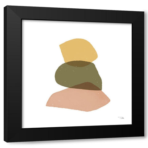 Pieces  by Pieces III Black Modern Wood Framed Art Print with Double Matting by PELA