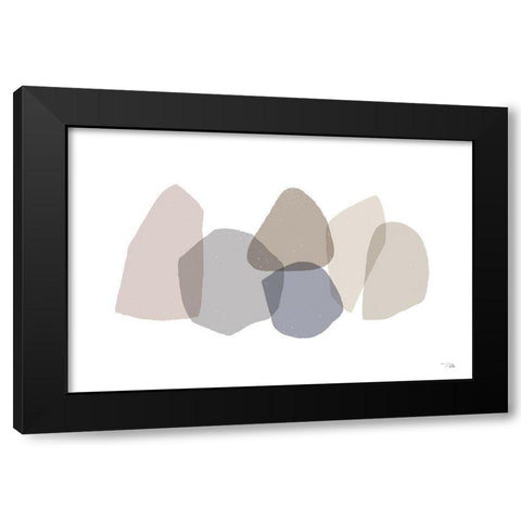 Pieces by Pieces Neutral I Black Modern Wood Framed Art Print by PELA