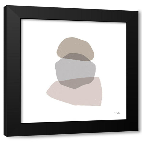 Pieces by Pieces Neutral II Black Modern Wood Framed Art Print by PELA
