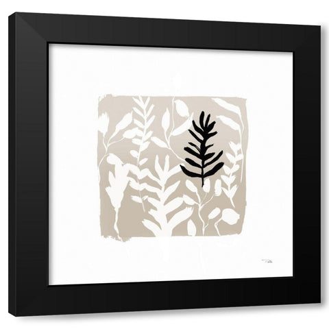 Garden  Window Black Modern Wood Framed Art Print with Double Matting by PELA