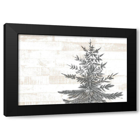 Lake  Resort Black Modern Wood Framed Art Print with Double Matting by PELA
