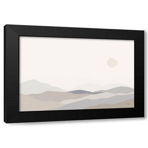 Beyond  the Sky Black Modern Wood Framed Art Print with Double Matting by PELA