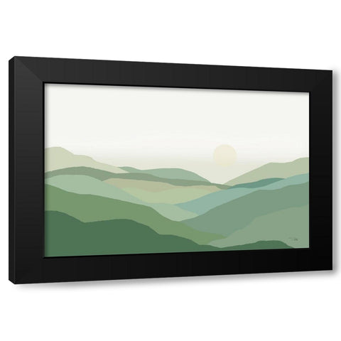 Mountain  High Black Modern Wood Framed Art Print by PELA