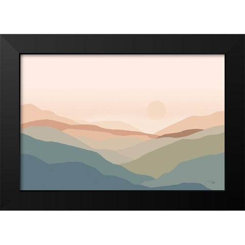 Mountain  High spice Black Modern Wood Framed Art Print by PELA