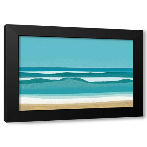Seascape  Views Black Modern Wood Framed Art Print by PELA
