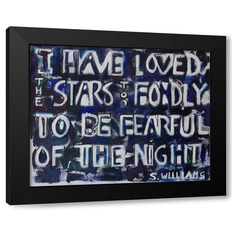 I  Have Loved Black Modern Wood Framed Art Print by Marie, Susanne