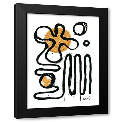 Happy Hours Black Modern Wood Framed Art Print by Augustine, Jodi