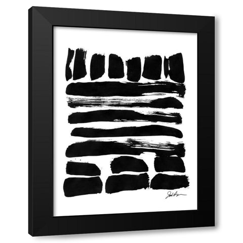 Small Squares I Black Modern Wood Framed Art Print by Augustine, Jodi