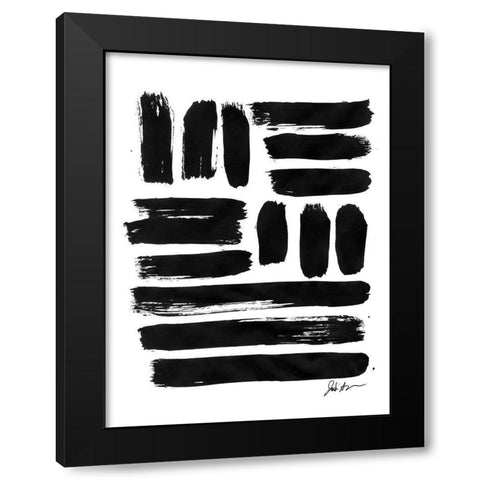 Small Squares II Black Modern Wood Framed Art Print with Double Matting by Augustine, Jodi