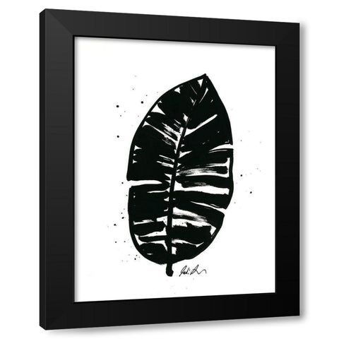 Inked Leaves III Black Modern Wood Framed Art Print by Augustine, Jodi