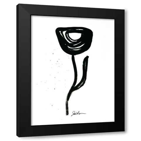 Inked Florals I Black Modern Wood Framed Art Print by Augustine, Jodi