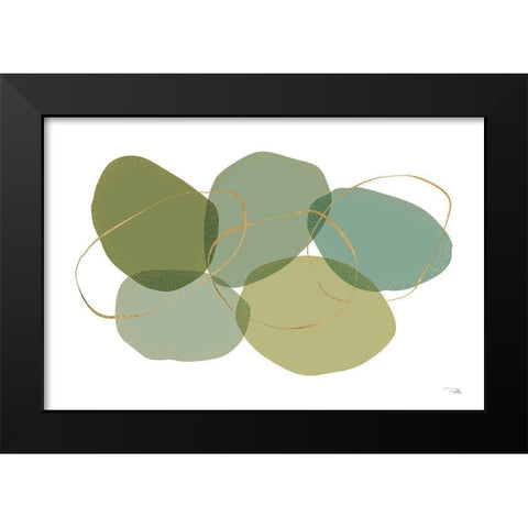 Moments I Black Modern Wood Framed Art Print by Pela