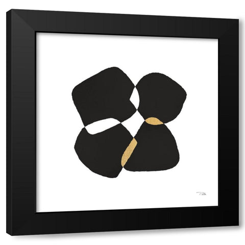 Noir And Blanc III Black Modern Wood Framed Art Print with Double Matting by Pela
