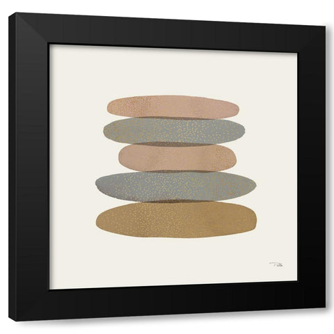 Pastel Path II Black Modern Wood Framed Art Print with Double Matting by Pela